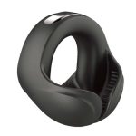 CockPower Scrotum Hugger Rechargeable Silicone Cock Ring- Black