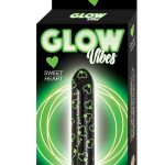 Glow Vibes Sweet Heart Rechargeable Glow-in-The-Dark Bullet - Black/Green