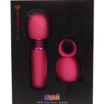 Nu Sensuelle Harlow Nubii Rechargeable Silicone Mini Heating Wand with Attachment - Pink