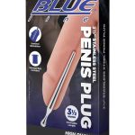 Blue Line Penis Plug 3.5in - Stainless Steel