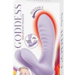 Goddess Heat Up Rechargeable Silicone Bunny Massager - Lavender