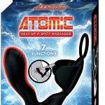 Atomic Heat Up Rechargeable Silicone Massager - Black