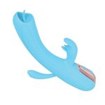 My Secret Fantasy Rechargeable Silicone Flickering Tongue Vibrator - Blue