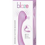 Blaze Bendable Suction Rechargeable Silicone Massager - Lavender