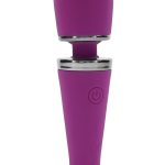 Playboy Mic Drop Rechargeable Silicone Wand - Purple