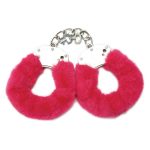 WhipSmart Furry Cuffs with Eye Mask - Hot Pink