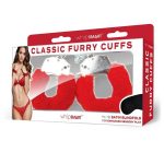 WhipSmart Furry Cuffs with Eye Mask - Red