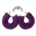 WhipSmart Furry Cuffs with Eye Mask - Purple