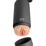 PDX Plus Fuck Flask Secret Delight Pussy Stroker - Vanilla/Grey