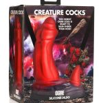 Creature Cocks Ogre Silicone Dildo - Black/Red
