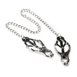 Master Series Tyrant Spiked Clover Nipple Clamps - Silver