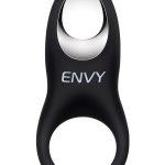 Envy Toys Imprint Textured Rechargeable Silicone Stamina Ring - Black