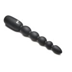 Bang! Digital Rechargeable Silicone Anal Beads - Black