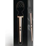 Coquette The Queen Wand Rechargeable Silicone Massager - Black/Gold