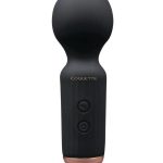 Coquette The Small Wonder Rechargeable Silicone Mini Wand - Black/Gold