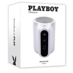 Playboy Spin Doctor Rechargeable Dual End Masturbator - White/Clear