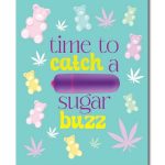 NaughtyVibes Sugar Buzz Greeting Card