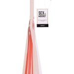 Sex and Mischief Peaches n CreaMe Stripe Flogger - Ivory/Orange