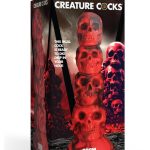 Creature Cocks Doom Silicone Dildo - Red/Black