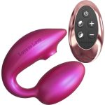 Love to Love Wonderlover Rechargeable Silicone Dual Vibrator with Remote - Iridescent Berry