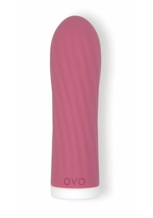 Ovo Earth Sahara Rechargeable Silicone Lipstick Vibrator - Red