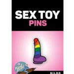 Dildo Rainbow Enamel Pin - Multicolor