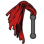 Flogger Enamel Pin - Red/Grey