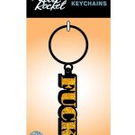 Fuck Keychain - Yellow/Black