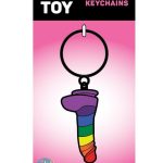 Dildo Rainbow Keychain - Multicolor