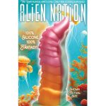 Alien Nation Neptune Silicone Dildo - Orange/Magenta