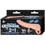 The Great Extender 2 In 1 Extender and Masturbator 8in - Vanilla