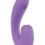 Blaze Suction Thumper Rechargeable Silicone Vibrator Clitoral Stimulator - Lavender