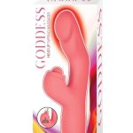 Goddess Heat Up Rechargeable Silicone Tapping Massager - Coral