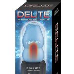 Delite Heated Rose Rechargeable Masturbator - Blue