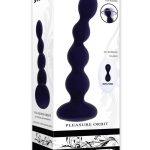 Pleasure Orbit Rechargeable Silicone Anal Beads with Remote Control - Purple