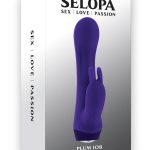 Selopa Plum Job Rechargeable Silicone Rabbit Vibrator - Purple