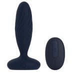 Svakom Jordan Rechargeable Silicone App Control Thrusting Anal Vibrator - Navy Blue