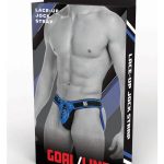 Goal Line Lace-Up Jockstrap - Large/XLarge - Blue