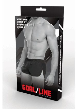 Goal Line Extreme Split Booty Shorts - Small/Medium - Black