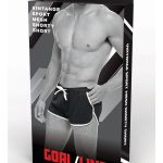 Goal Line Side Split Mesh Booty Shorts - Small/Medium - Black