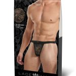 Lace King Lace G-String - Large/XLarge - Black