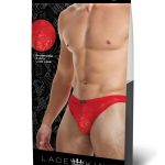 Lace King Lace Thong - Medlum/Large - Red