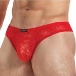 Lace King Lace Bikini - Large/XLarge - Red