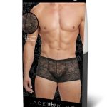 Lace King Lace Boxers - Large/XLarge - Black