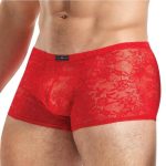 Lace King Lace Boxers - Small/Medium - Red