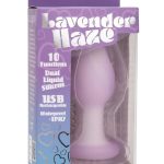 Lavender Haze Ridge Probe Silicone Rechargeable Anal Plug - Purple/White