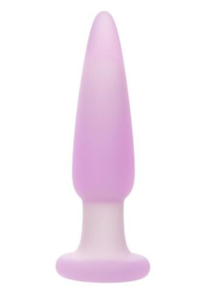 Lavender Haze Slender Probe Silicone Rechargeable Anal Plug - Purple/White