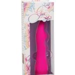 Gia Curved Pleaser Silicone Rechargeable Vibrator - Pink