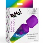 Bang! Rainbow Mini Wand Rechargeable Silicone Vibrator - Multicolor