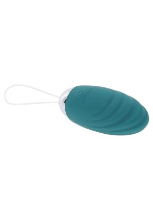 Oval Office Rechargeable Silicone Egg with Remote - Blue